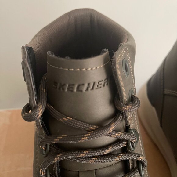 Men's Skechers Classic Fit, Air Cooled, Memory Foam, Army Style Sneakers SZ 11 - Picture 3 of 9